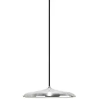 DFTP LED-Pendelleuchte Artist, Ø 25 cm, stahlfarben, Edelstahl