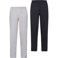 Fruit Of The Loom Sweathose , Herren, Gr. XL, N-Gr, grau (erdgrau), Sweatware, Obermaterial: 80% Baumwolle, 20% Polyester, unifarben, lang, Hosen Sweathose, Jogger mit offenem Beinabschluss