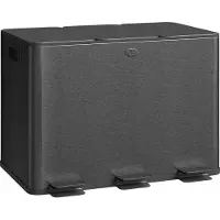 HOMCOM Mülleimer 3x20L Abfalleimer aus Edelstahl mit Softclose Deckel Schwarz