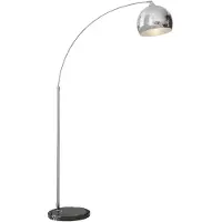 HOMCOM Stehlampe höhenverstellbar, schwenkbar Stehleuchte exkl. Leuchtmittel