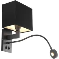 Casa Padrino Luxus Wandleuchte Bronze / Schwarz 19,5 x 17 x H. 32 cm - Hotel Wandlampe