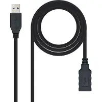 Nanocable 10.01.0903-BK, 3 m, USB A, USB A, USB 3.2 Gen 1 (3.1 Gen 1), Schwarz