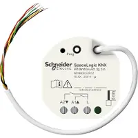 Schneider Electric Electric MTN6003-0012 SpaceLogic KNX Jalousie-/Schaltaktor 2fach UP mit 3 Binäreingängen MTN60030012