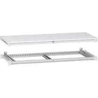Schneider Electric Unterer und oberer Rahmen, PrismaSeT 6300, für elektrische Gehäuse B 1200 x T 500 mm, inklusive Dach, RAL9003 NSYSFNC125ED