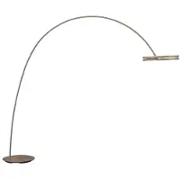 Paul Neuhaus LED-Stehlampe Loop-Bow, bronzefarben, Ausladung 290 cm