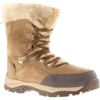 Hi-tec Damen Winter-Schneeschuhe, Schnürer, Braun/Beige für Outdoor-Aktivitäten