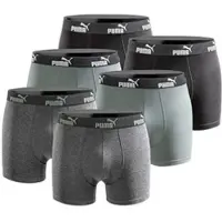 Puma Herren Boxershorts 6er Pack green black - XXL
