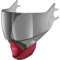 Shark Evojet Visier Windabweiser Set, getönt/rot matt, Einheitsgröße