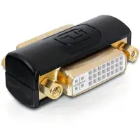 DeLOCK 65225, DVI, DVI, Schwarz, Gold