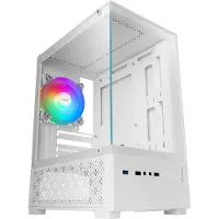 Mars Gaming MC-SE2W, Mini Tower, PC, Weiß, micro ATX, Mini-ITX, Gaming, Multi