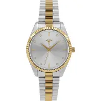 JOOP! ! Damen-Uhr Cornflower Analog Quarz Edelstahl-Band Goldton 2039568