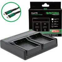 PATONA Batteries Replacement Dual Charger USB USB-C