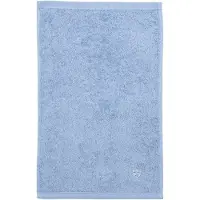 Ross Gaestehandtuecher "Vita 4004", blau (himmelblau), B:30cm L:50cm, Frottier, Obermaterial: 100% Baumwolle, Handtücher, Gaestehandtuecher, Bestickung -Emblem