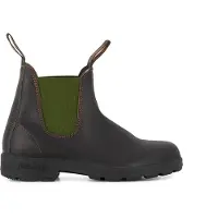 Blundstone - Stout Brown Leather With Olive Elastic #519 - Freizeitstiefel Gr 3 grau