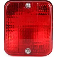 Benson 12v 8.5x7.5 Cm Anhänger-rücklicht Rot Rot One Size