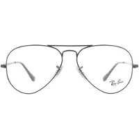 Ray-Ban AVIATOR OPTICS, Erwachsener, Uni, Pilot, Schwarz, Nicht-polarisierte Linse, Metall