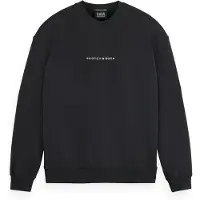 Scotch & Soda Core - Logo Front Chest Sweatshirt Black Größe: S | Pullover Outlet | Herren | Schwarz