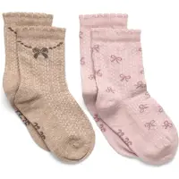 Minymo Socks w. Lettuce Edge (2-pack) shell (596) 31\\34