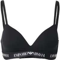 Emporio Armani für Damen. EW000442_AF13033 Gepolsterter Triangel-BH schwarz (XL), Heimtextilien, Baumwolle