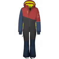 TROLLKIDS Kinder Hallingdal Schneeanzug carmin red/black/mystic blue 116