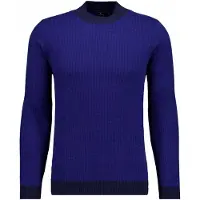 Ragman Rundhalspullover , Herren, Gr. 54, blau (marineblau), Strick, 90% Wolle 10% Baumwolle, ohne Ausschnitt, Pullover Rundhalspullover