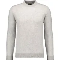 Ragman Rundhalspullover , Herren, Gr. 56, weiß (grau, 011), Strick, 90% Wolle 10% Baumwolle, ohne Ausschnitt, Pullover Rundhalspullover