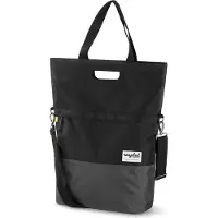 URBAN PROOF Recycelte Shopper-Fahrradtasche 20 Liter - Schwarz/Grau