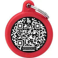 My Family Hushtag Runde Qr-haustiermarke