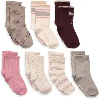 Minymo Socken - 7er-Pack - Wild Rose m. Muster - - 27/30 - Socken