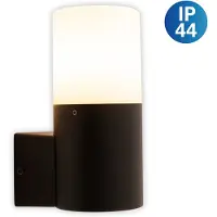 Näve Außen-Wandleuchte "Torcia", schwarz, H:16,5cm T:10,5cm Ø:7,6cm, Leuchten, Außen-Wandleuchte, Aluminium schwarz 1 x E27 exkl. Leuchtmittel IP44