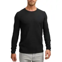 Indicode Rundhalspullover "Kristian", Herren, Gr. L, schwarz, Strick, Obermaterial: 100% Baumwolle, unifarben, regular fit normal, Rundhals, Pullover Rundhalspullover