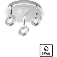 Paul Neuhaus LED-Strahler - Weiß - Acryl - Aluminium - 3-flammig - Ø 33 cm
