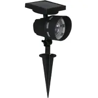 Luxform Gartenstrahler "Solar-Intelligente Hybrid-Erdspießleuchte -Montana", schwarz, 1 Stk., Leuchten, Gartenstrahler, Für den Außenbereich geeignet IP33