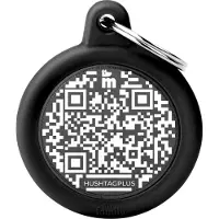 My Family Hushtag Runde Qr-haustiermarke
