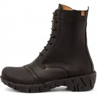 El naturalista für Damen. 2NG572019605_001 Lederstiefeletten Ng57 schwarz (36), 1 bis 3 cm, Schnürsenkel, Lässig