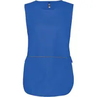 Kariban Damen Tunika mit großer Fronttasche und 2 Fächern, verstellbare Seitenschlaufen, Taillenlänge 78 cm