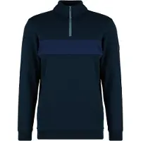Stoic - MerinoFleece335 MMXX. Lulea II Half Zip - Merinopullover Gr XL blau