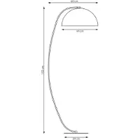 Emibig Stehlampe Arcos, orangefarben, Höhe 150 cm, Metall
