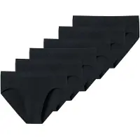Schiesser Slip "Slip 6PACK Supermini "95/5" 6er Pack", Herren, Gr. M, schwarz, Obermaterial: 95% Baumwolle CO. 5% Elasthan EL., Unterhosen Slip
