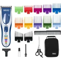 Wahl 09649-016, Blau, Silber, 1 mm, 2,5 cm, 4 cm, Wechselstrom/Batterie, 60 min