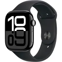 Apple Watch Series 10 - Smartwatch - 46mm GPS Aluminium Sportarmband M/L Schwarz