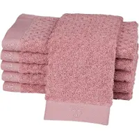 Ross Gaestehandtuecher "Harmony", rosa (altrosé), B:30cm L:50cm, Frottier, Baumwolle, Handtücher, Gaestehandtuecher, 100 % Baumwolle, Hoch Tief Struktur, viele Farben