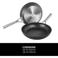 Ninja Pfannen-Set "ZEROSTICK Premium 2-teiliges Pfannen-Set (24 cm/28 cm) C32000DE" Aluminium je 1 Bratpfanne 24 cm, 28 cm, 1 Stk. tlg. Premium Kollektion, ZEROSTICK Technologie, garen ohne Fett
