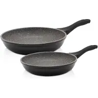Kruger Pfannen-Set KRÜGER "Barcelona", schwarz, Pfannen, Pfannen-Set, Ø 24/28 cm, Induktion