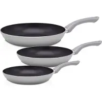 Kruger Pfannen-Set KRÜGER "London", grau, Pfannen, Pfannen-Set, Ø 20/24/28 cm, Induktion
