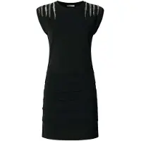 Pepe Jeans für Damen. PL9537726 Brilla schwarzes Kleid (L), Lässig, Baumwolle, Kurzarm