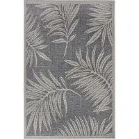 Hanse Home In- & Outdoor Teppich Paru, wetterfest, robust, Balkon, Grau Creme - 190x290 cm