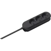 Bachmann 388.170 SMART 3xCEE7/3 schwarz Strom 1,5m CEE7/7 388170