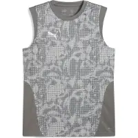 Puma teamCUP Training Sleeveless Jersey , Größe:XXL, Farben:Flat Medium Gray-Silver-Flat Light Gray