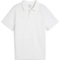 Puma Teamevostripe Polo Jr white-silver-feather gray (04) 140